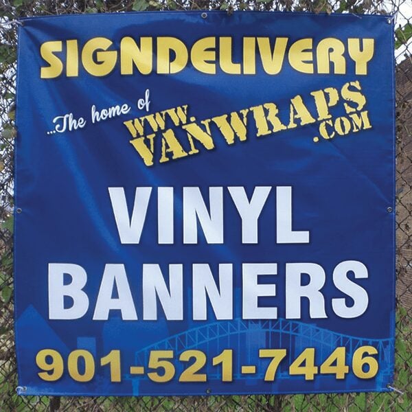 We design and print vinyl banners