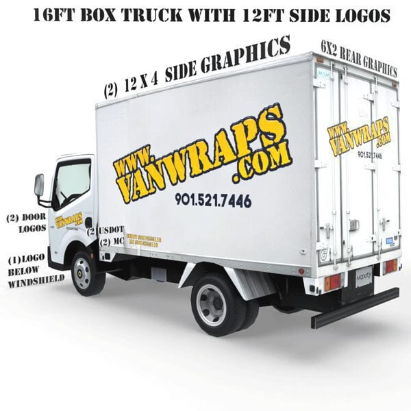 Featured image for “16ft Box Truck with 12ft Vinyl Decals”