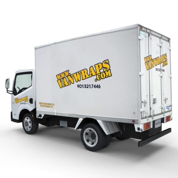 image of box truck vinyl graphics lettering product