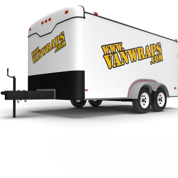 image of trailer graphics product with vinyl logo decal