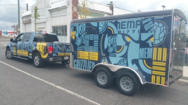 Memphis Grizzlies Truck and Trailer vinyl Wraps