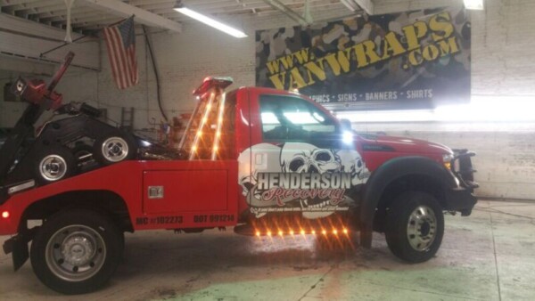 Towing Truck Partial Wrap