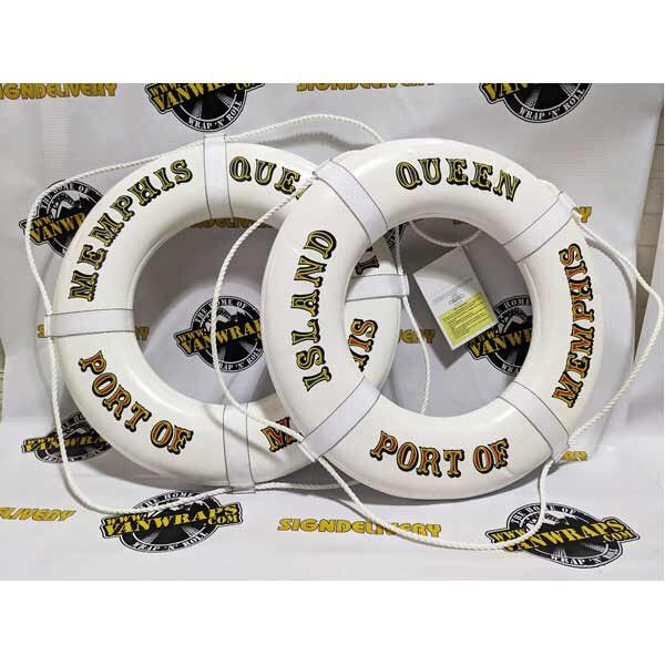 Custom Decals for Life Rings for Boats Ships Yachts and Steam Boats