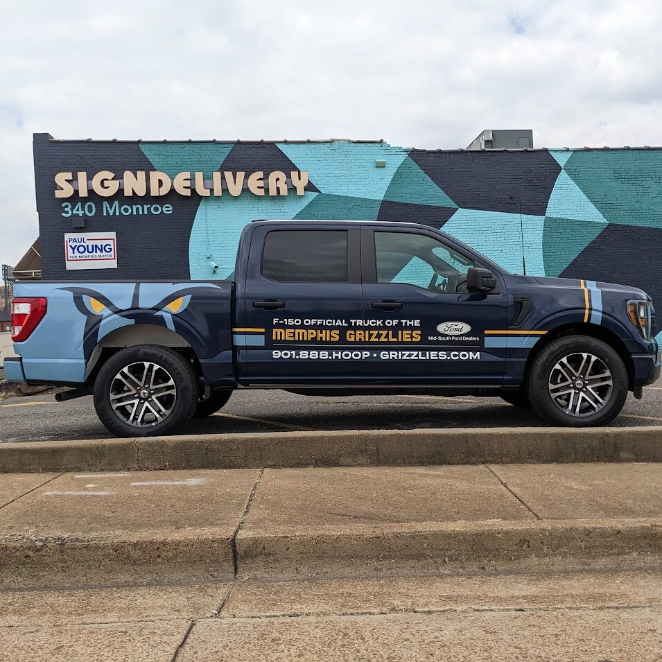 Truck Wrap design print and installation for 2023 F150 4-door