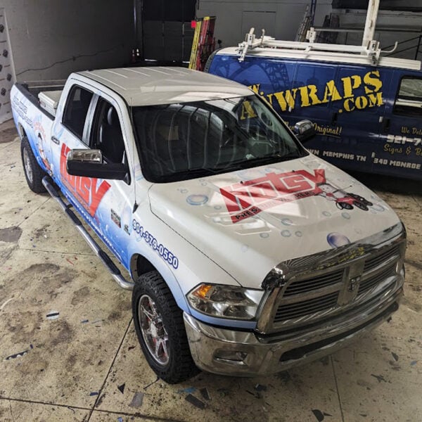 Truck wraps last up to 10 years.