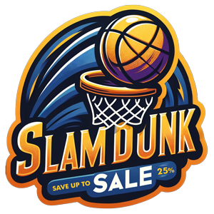 Logo for the Slam Dunk Sale